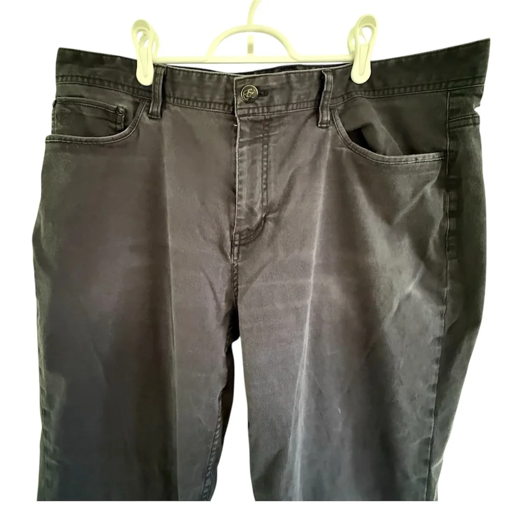 English Laundry Men’s 5-Pocket Corduroy Pants - Black - 38x34 - Straight Leg